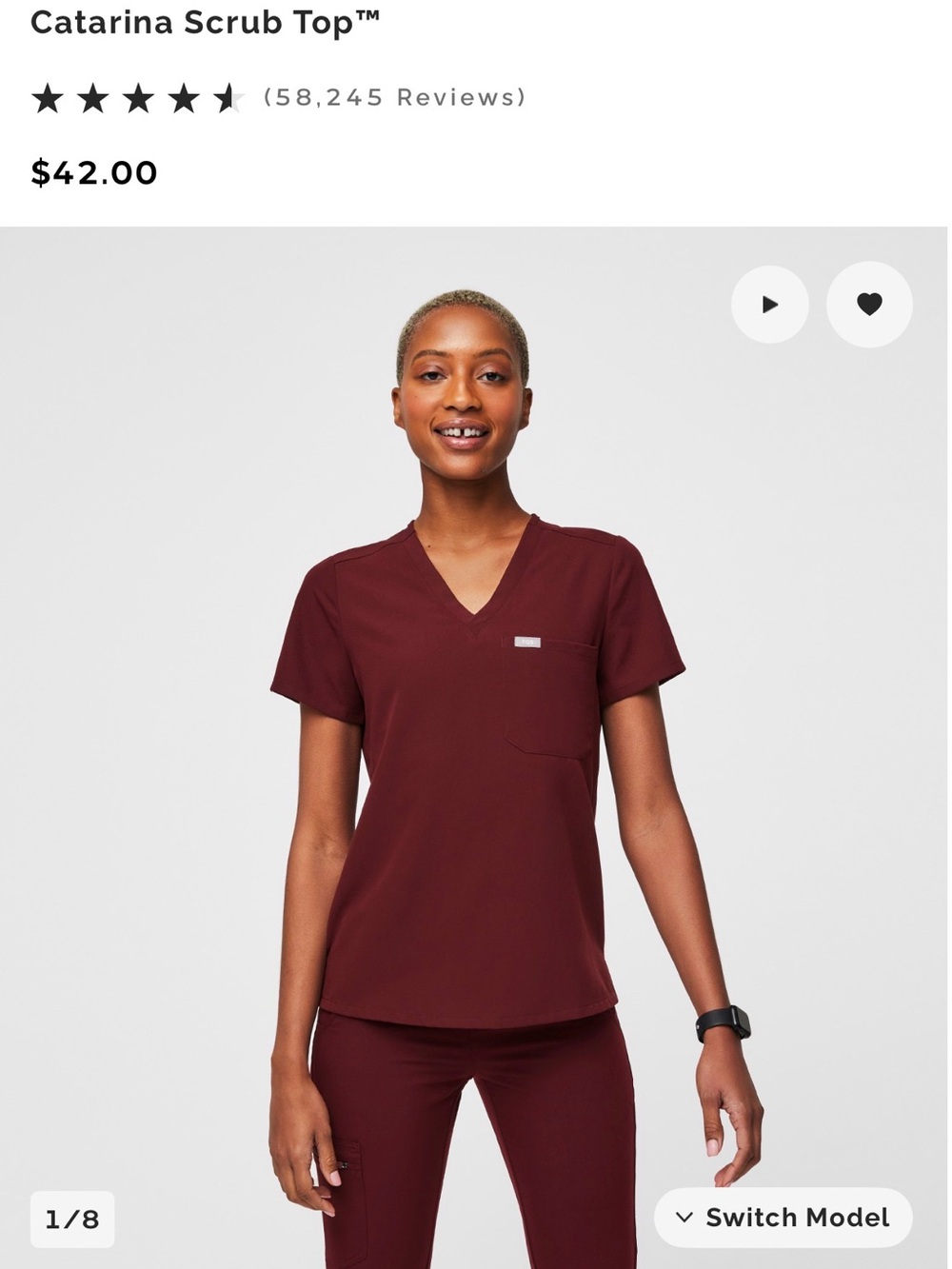 Figs Catarina Scrub Top and Zamora joggers